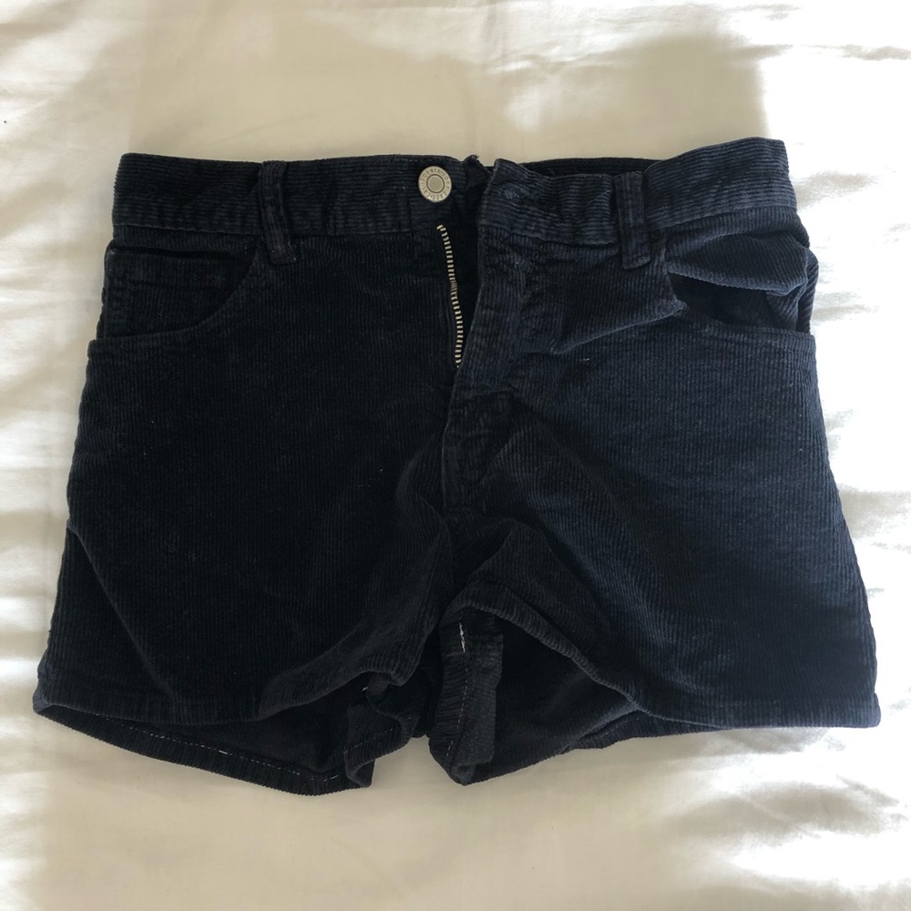 Brandy Melville Black Corduroy Shorts